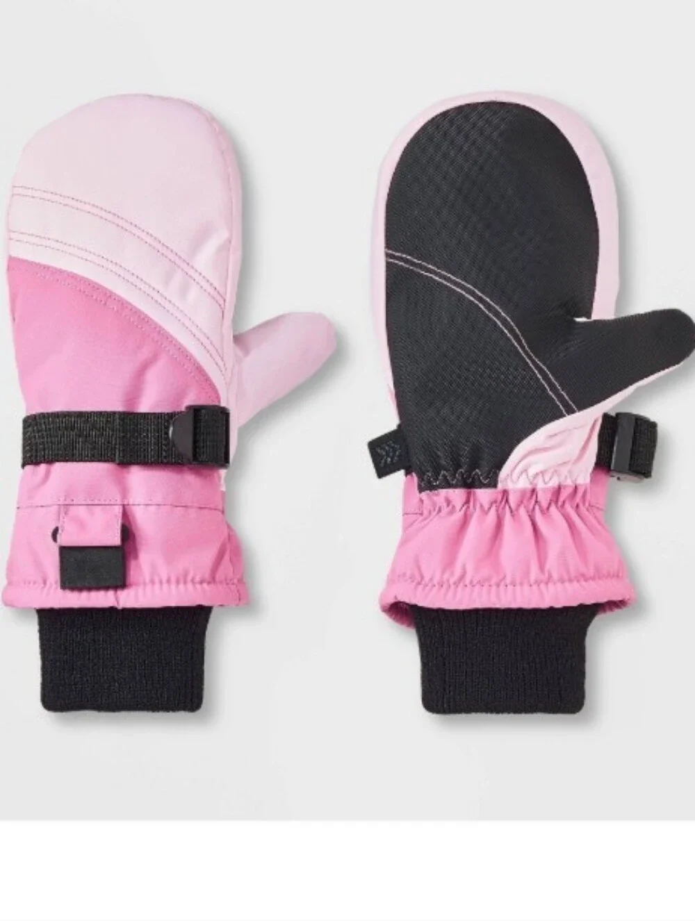 Kids Pink Winter Mittens